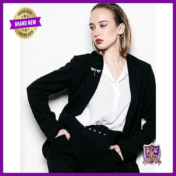 Sterling Silver Dragonfly Brooch Pin 50mm x 38mm with Gift Box - Picture 4 of 7